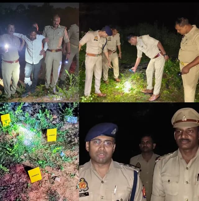 Sonbhadra News : 6 वर्षीय की बच्ची के अपहरण का आरोपित पुलिस मुठभेड़ में गिरफ्तार, पैर पर लगी गोली