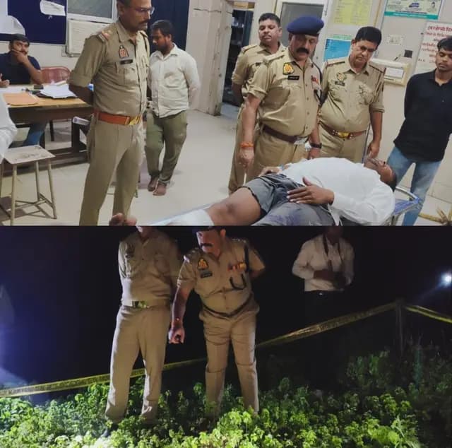 Sonbhadra News : नाबालिक से रेप के आरोपी का एनकाउंटर.....पैर में लगी गोली 