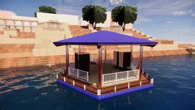 Varanasi News : गंगा में हेक्सागोनल आकार की मल्टीपर्पज़ फ्लोटिंग जेटी होगी स्थापित