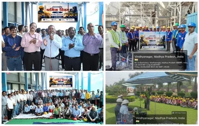 Sonbhadra News : एनटीपीसी विंध्याचल में अंतर्राष्ट्रीय मजदूर दिवस 2026 का भव्य आयोजन 