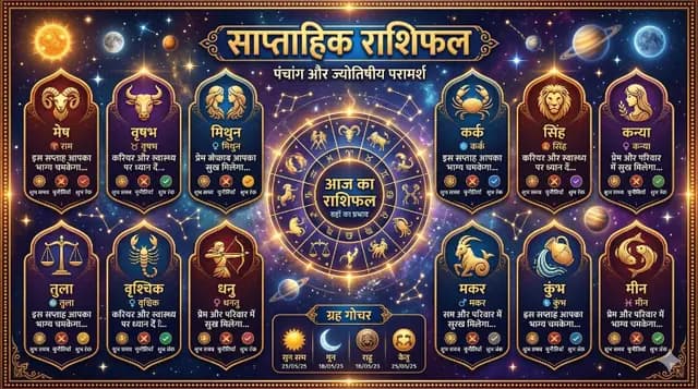 साप्ताहिक राशिफल - 5 मई से 11 मई तक