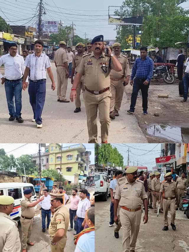 Sonbhadra News : अतिक्रमणकारियों पर चला प्रशासन का डंडा, पटरियां कराई गईं खाली