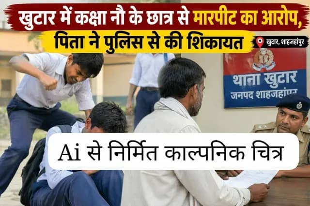 Shahjahanpur news : विद्यालय में छात्रों ने छात्र को पीटा, पिता ने पुलिस से की शिकायत