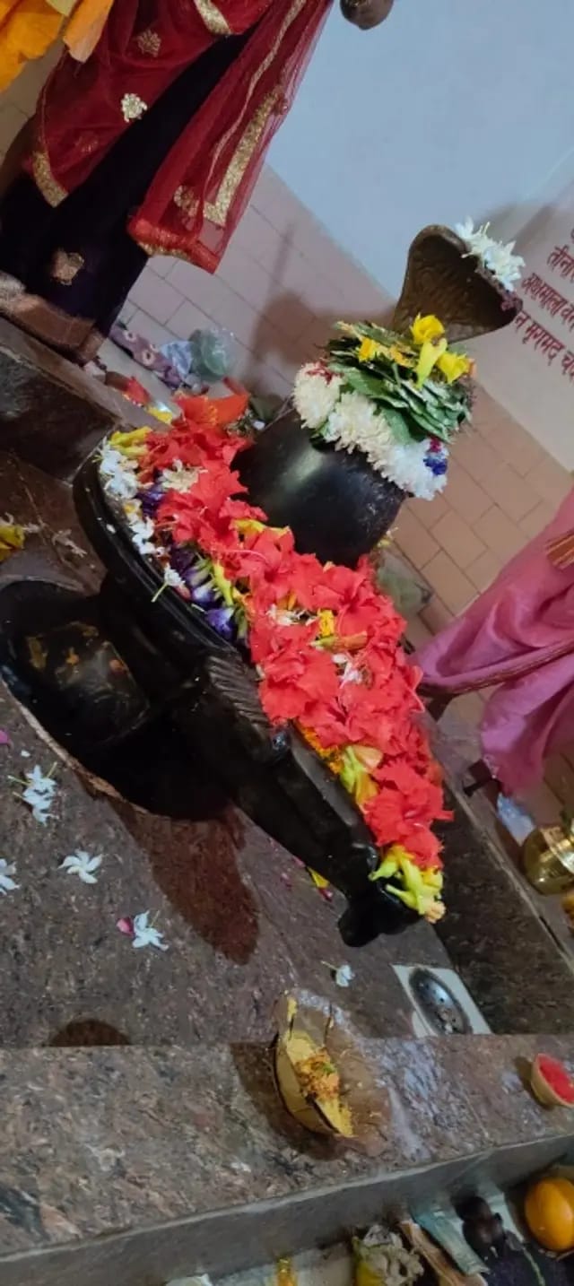 लगातार 27वें दिन किया गया रुद्राभिषेक पूजन