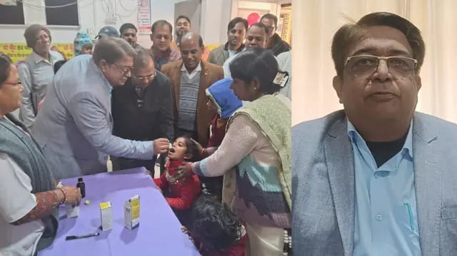 Sonbhadra News : सीएमओ ने बच्चों को विटामिन A की खुराक पिलाकर किया सम्पूर्ण अभियान का शुभारम्भ 
