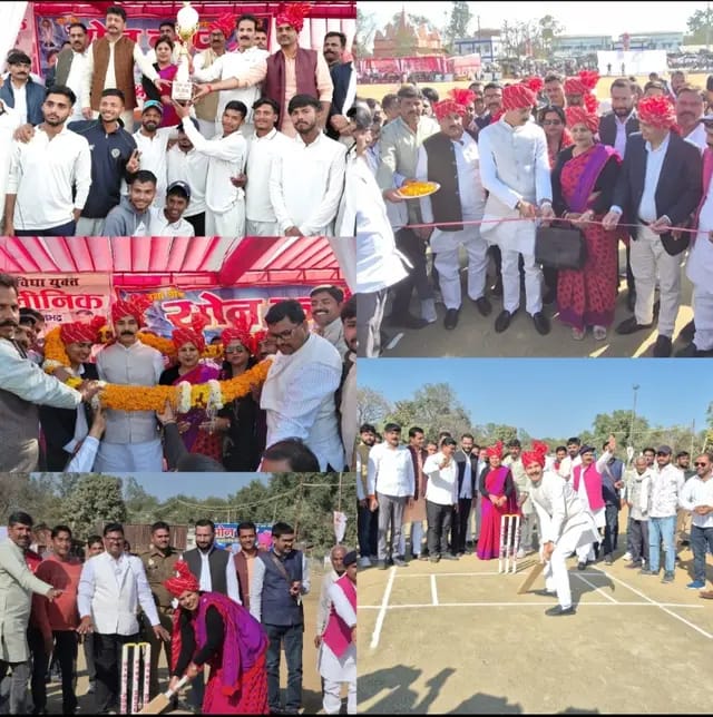 Sonbhadra News : सोन कप क्रिकेट टूर्नामेंट का हुआ रंगारंग आगाज, सद्भावना मैच में एमएलसी एकादश ने डॉक्टर्स एकादश को दी पटखनी 