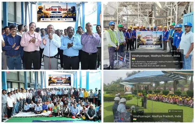 Sonbhadra News : एनटीपीसी विंध्याचल में अंतर्राष्ट्रीय मजदूर दिवस 2026 का भव्य आयोजन 