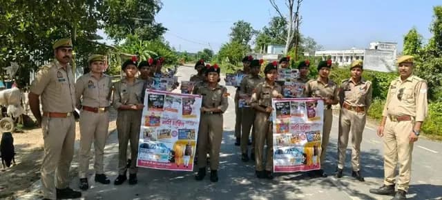 Lakhimpur kheri news : मिशन शक्ति 6.0: चंदन चौकी पुलिस और एनसीसी कैडेट्स ने निकाला जागरूकता मार्च, सम्मानित हुईं छात्राएं व शिक्षिकाएं